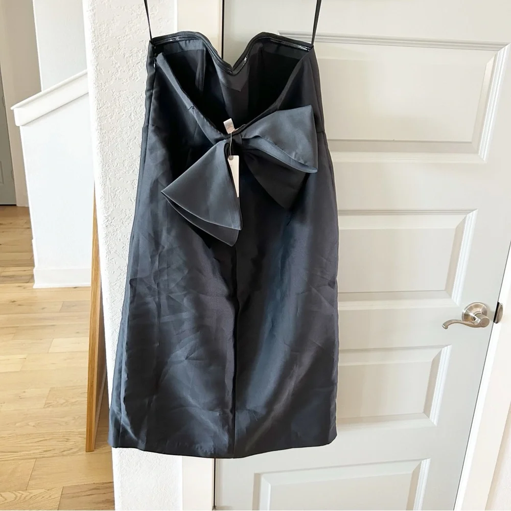 NWT Anthropologie Hutch Slim Bow Back Midi Dress - Picture 3 of 5